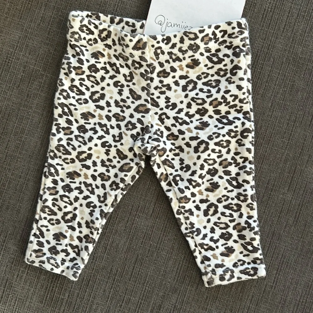 5/$20 Baby Girl Animal Print pants NEWBORN